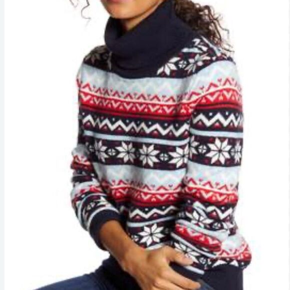 Nordstrom 1901 Snowflake Fair Isle Sweater Large - Picture 5 of 5